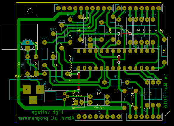 AVR Fuse Rescue Shield Schematics