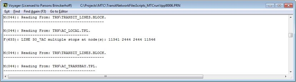 Transit Stop Node Specified Twice in a Same Line