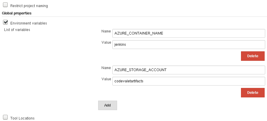 Configuring Environent Variables