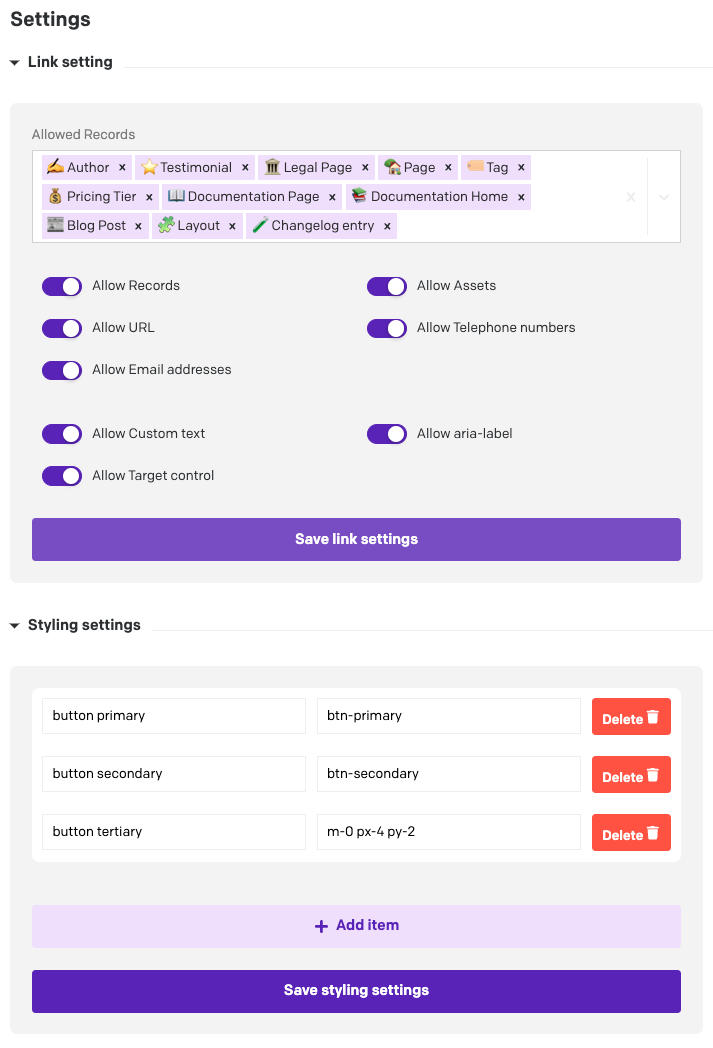 cms plugin settings