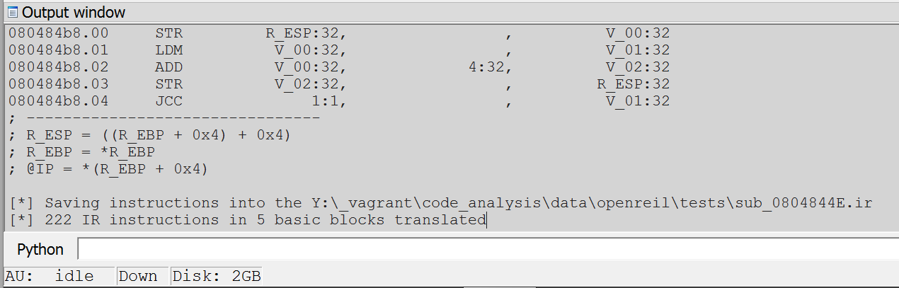 OpenREIL Python API diagram