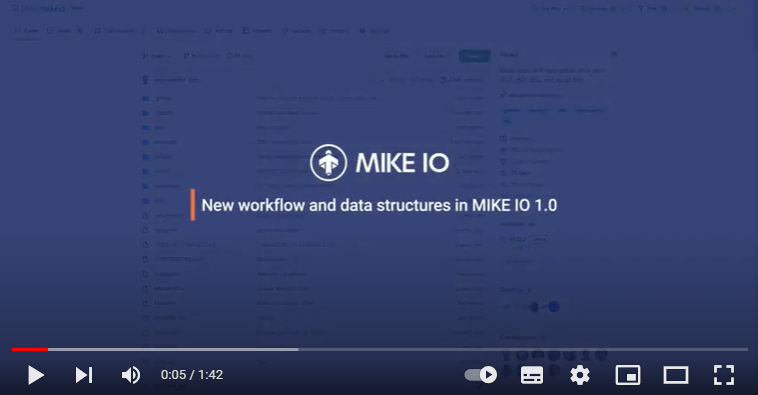 MIKEIO. New workflow and data structures in MIKE IO 1.0 on Vimeo