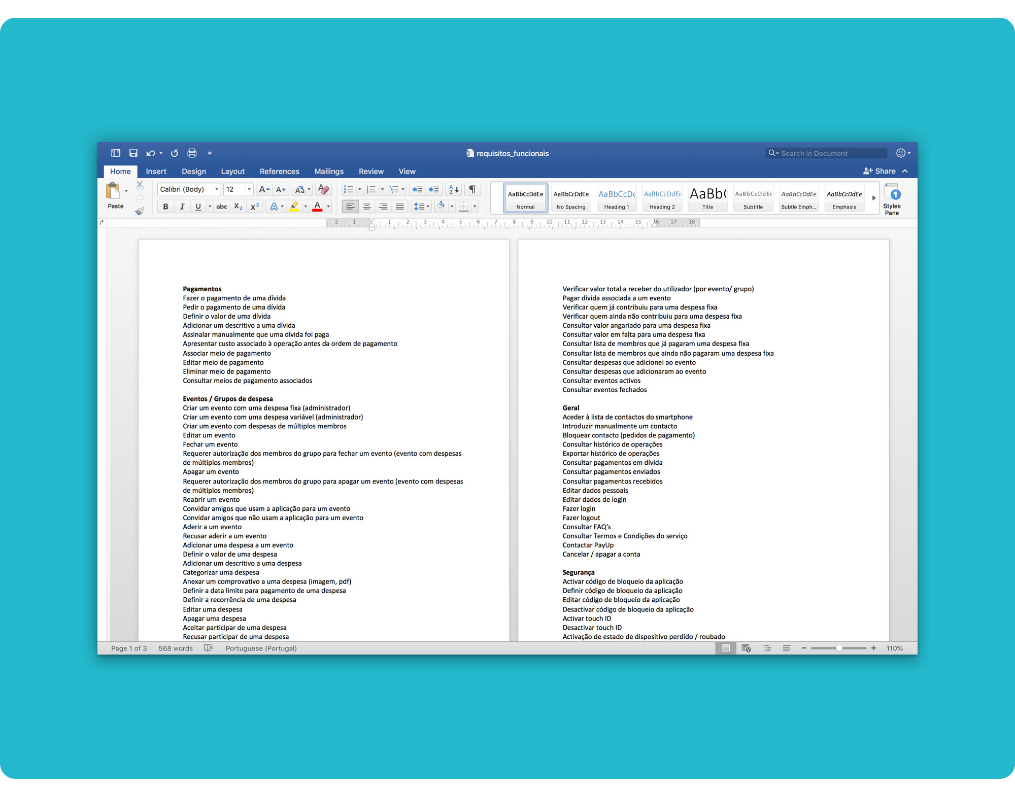 Functional Requirements Listing