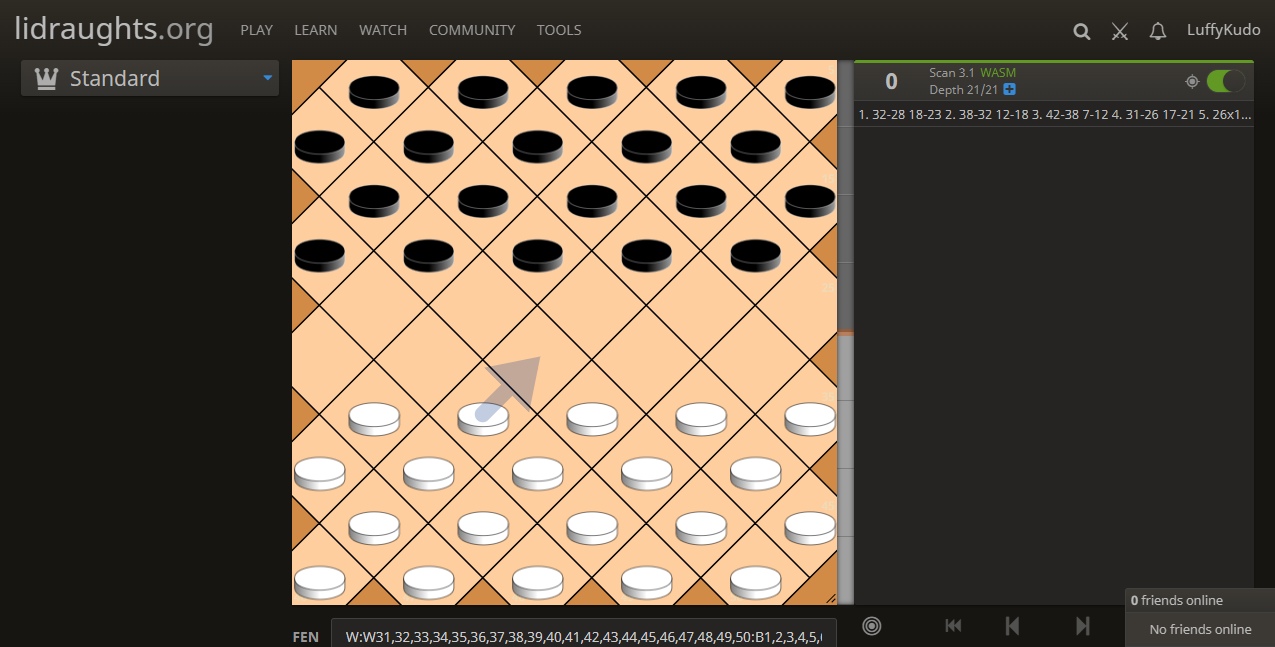 19th century proposed checkerboard lidraughts screenshot