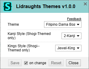 Lidraughts Themes stylus settings