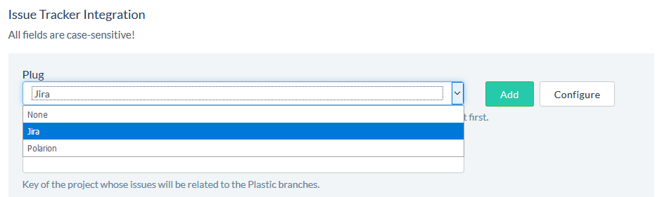 Issue Tracker plug select