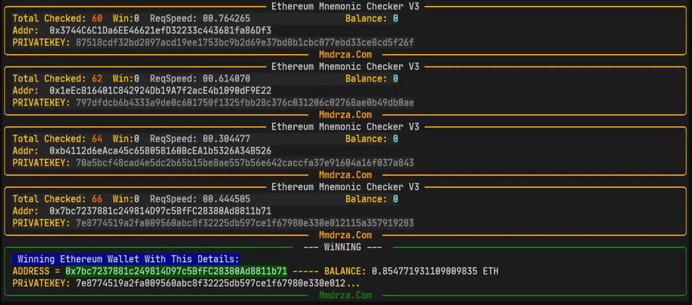 pro version mnemonic hack ethereum