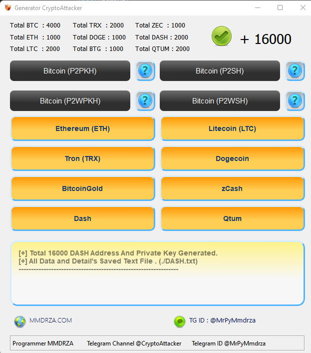 MCG - Multi Crypto Generator V1