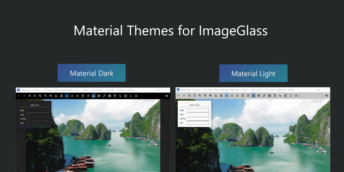 Material Themes for ImageGlass