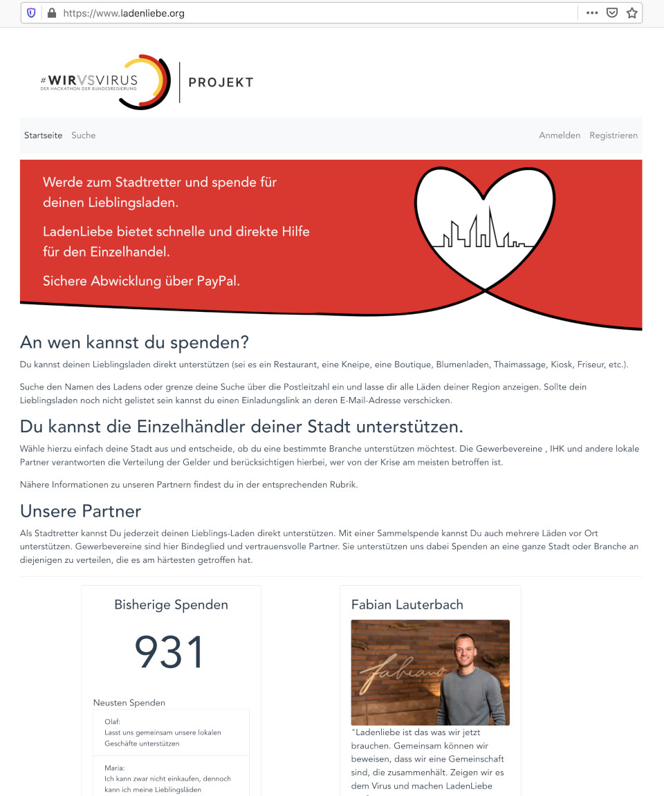 LadenLiebe.org Website