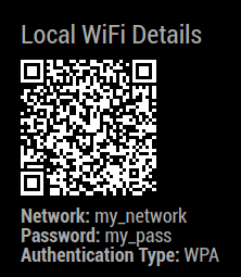 MMM-WifiPassword Screenshot