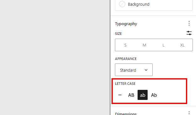 TextTransformConrol Element in Inspector Control