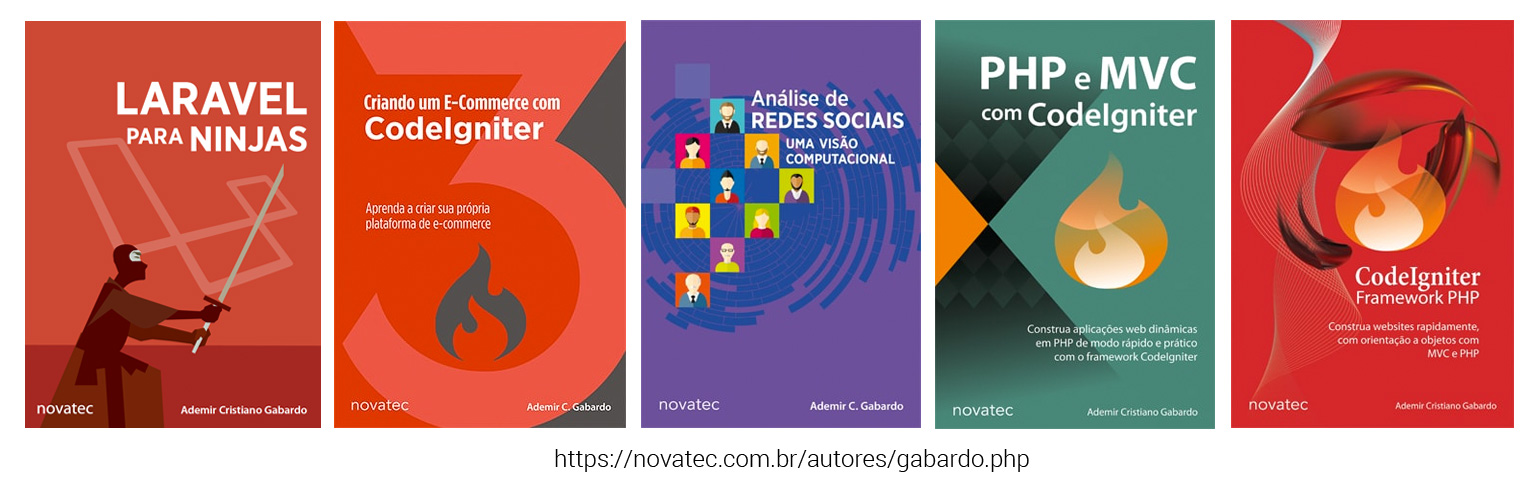 Capas livros Ademir Gabardo