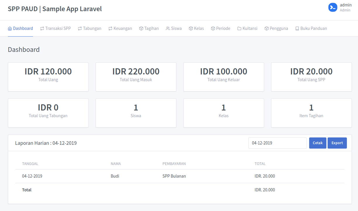 preview dashboard