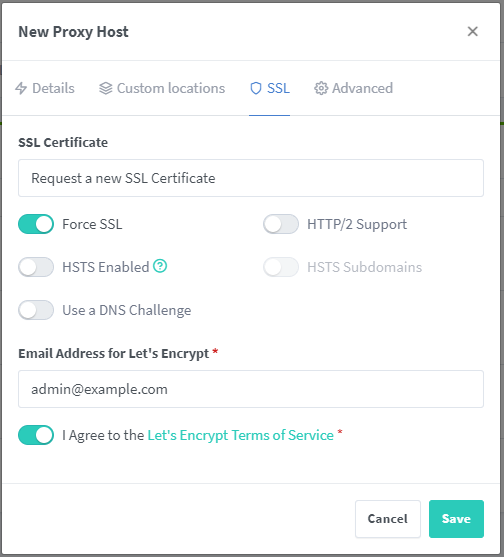 Proxy Hosts