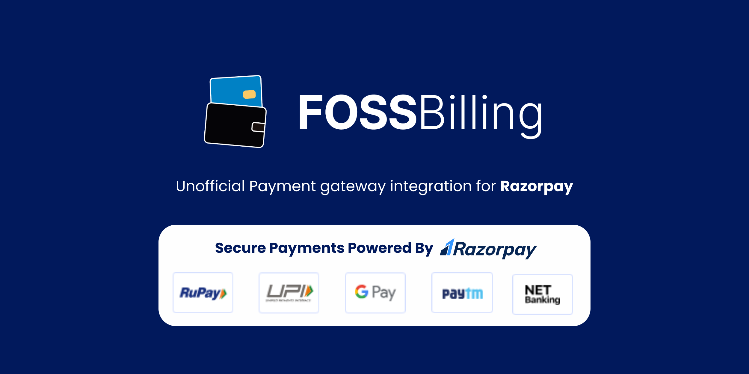 Razorpay for FOSSBilling