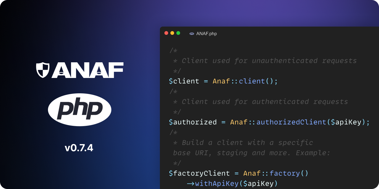 ANAF PHP