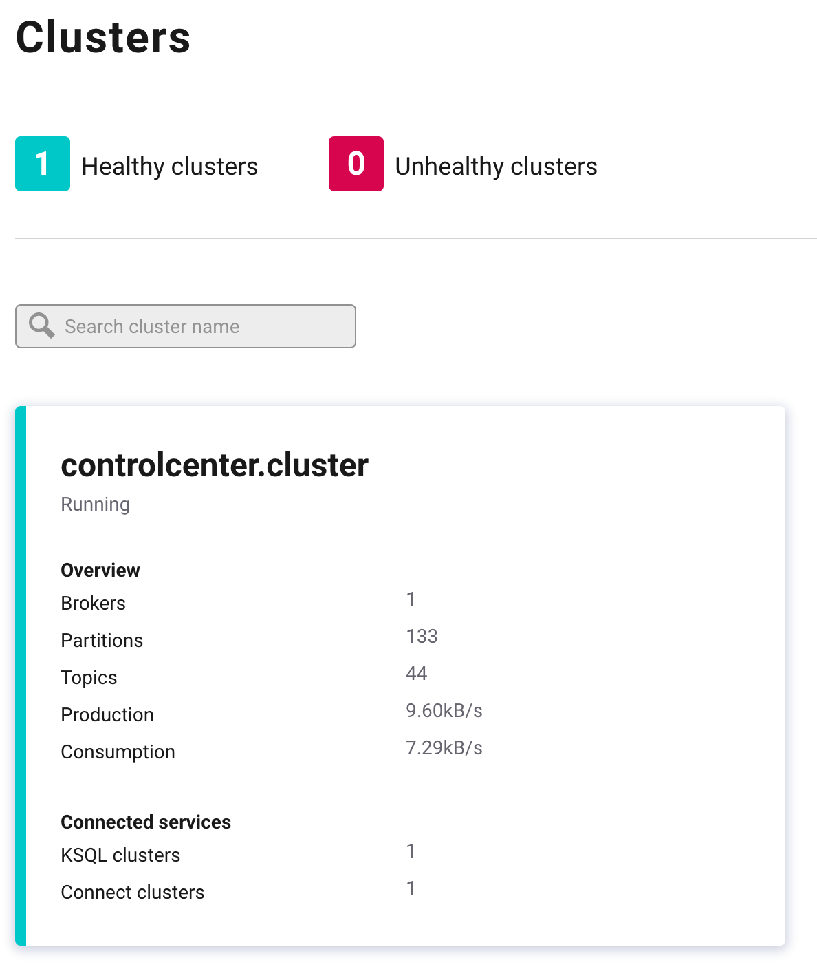 Kafka clusters