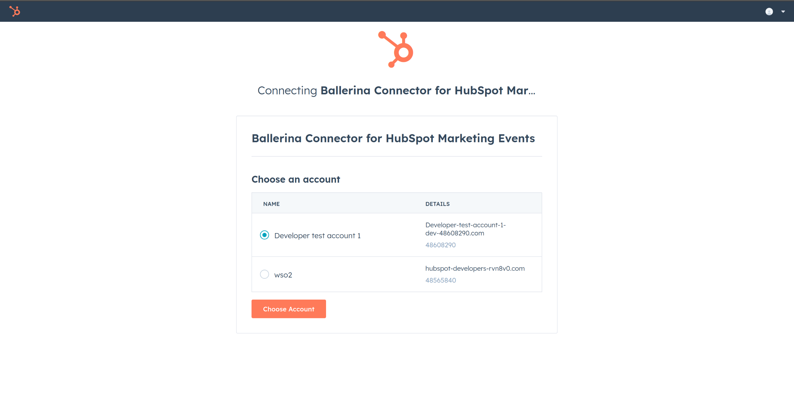 Hubspot app install