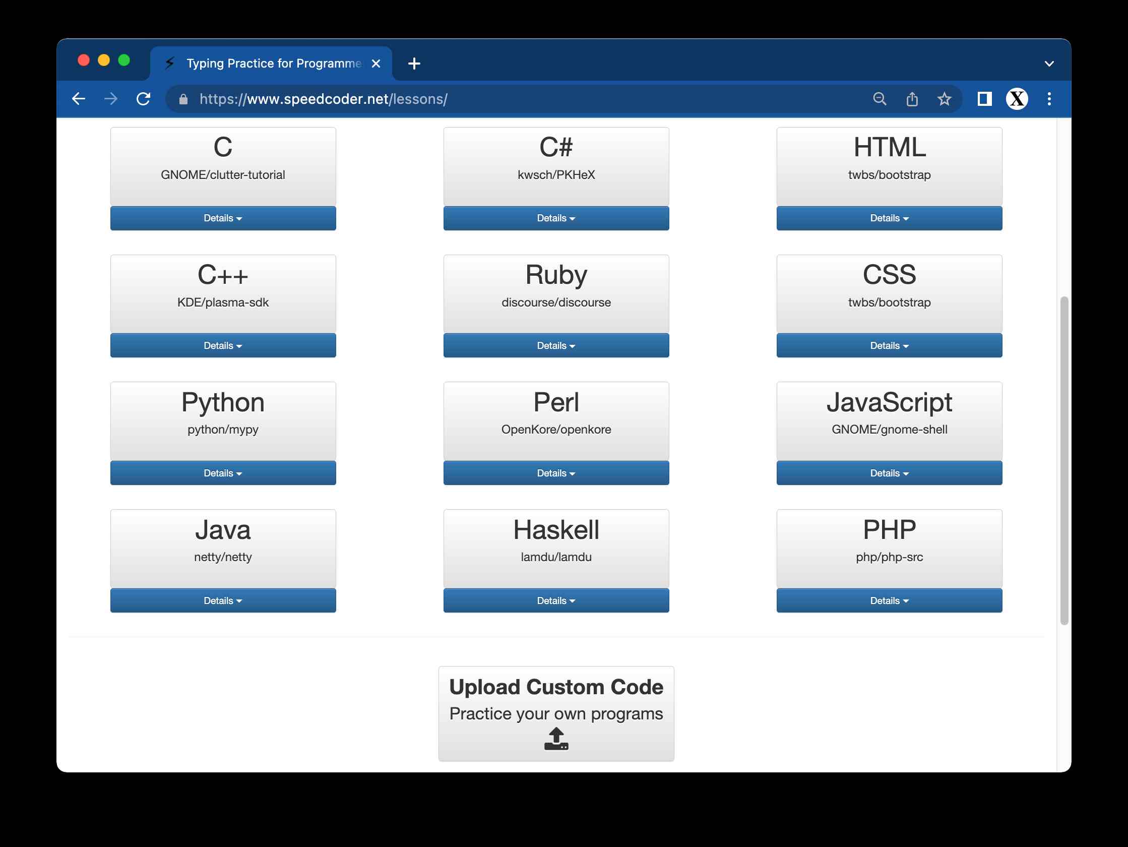 SpeedCoder - Typing Practice for Programmers