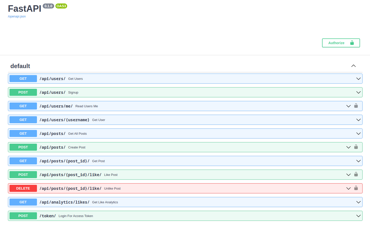 API docs screenshot