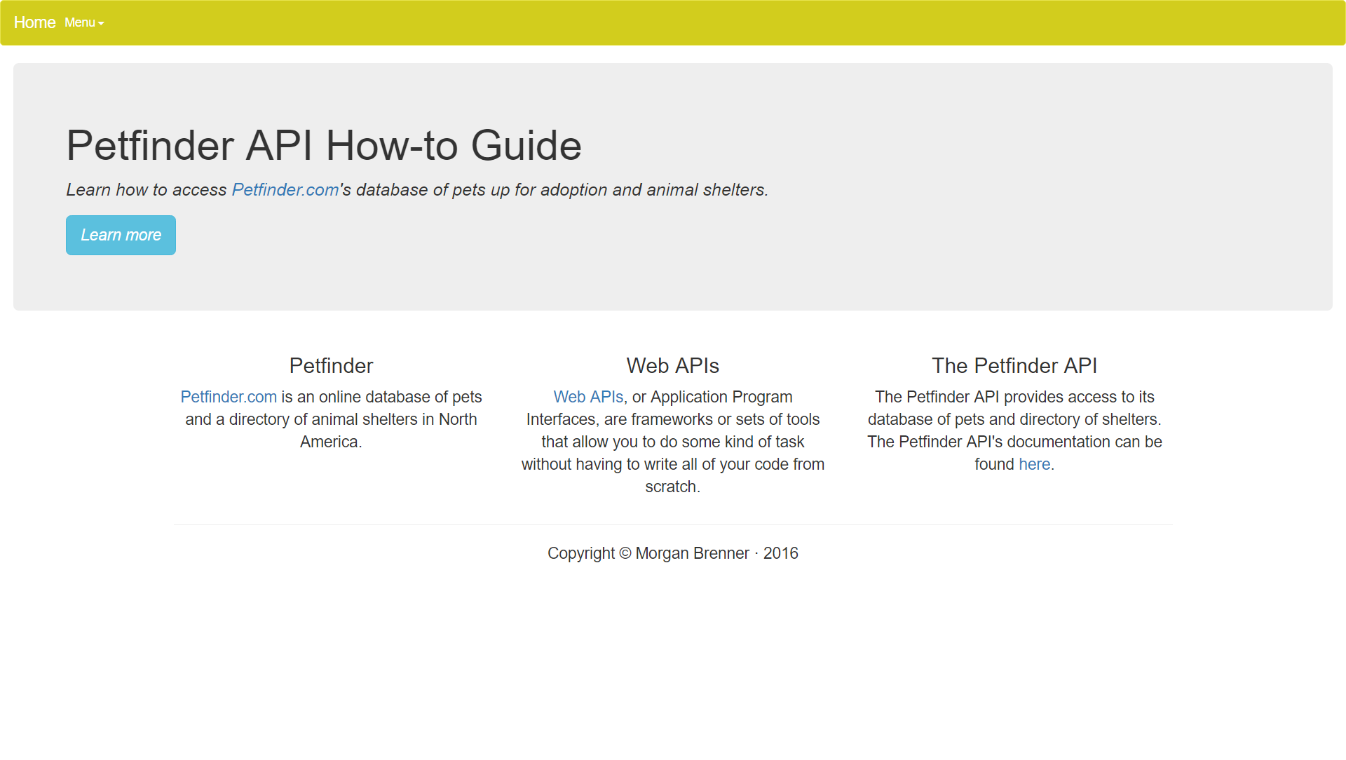 Petfinder API How-to 1