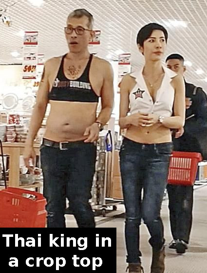 Thai king crop top