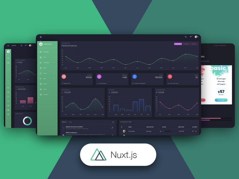 Nuxt Black Dashboard PRO