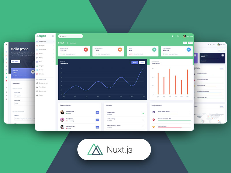 Nuxt Argon Dashboard PRO