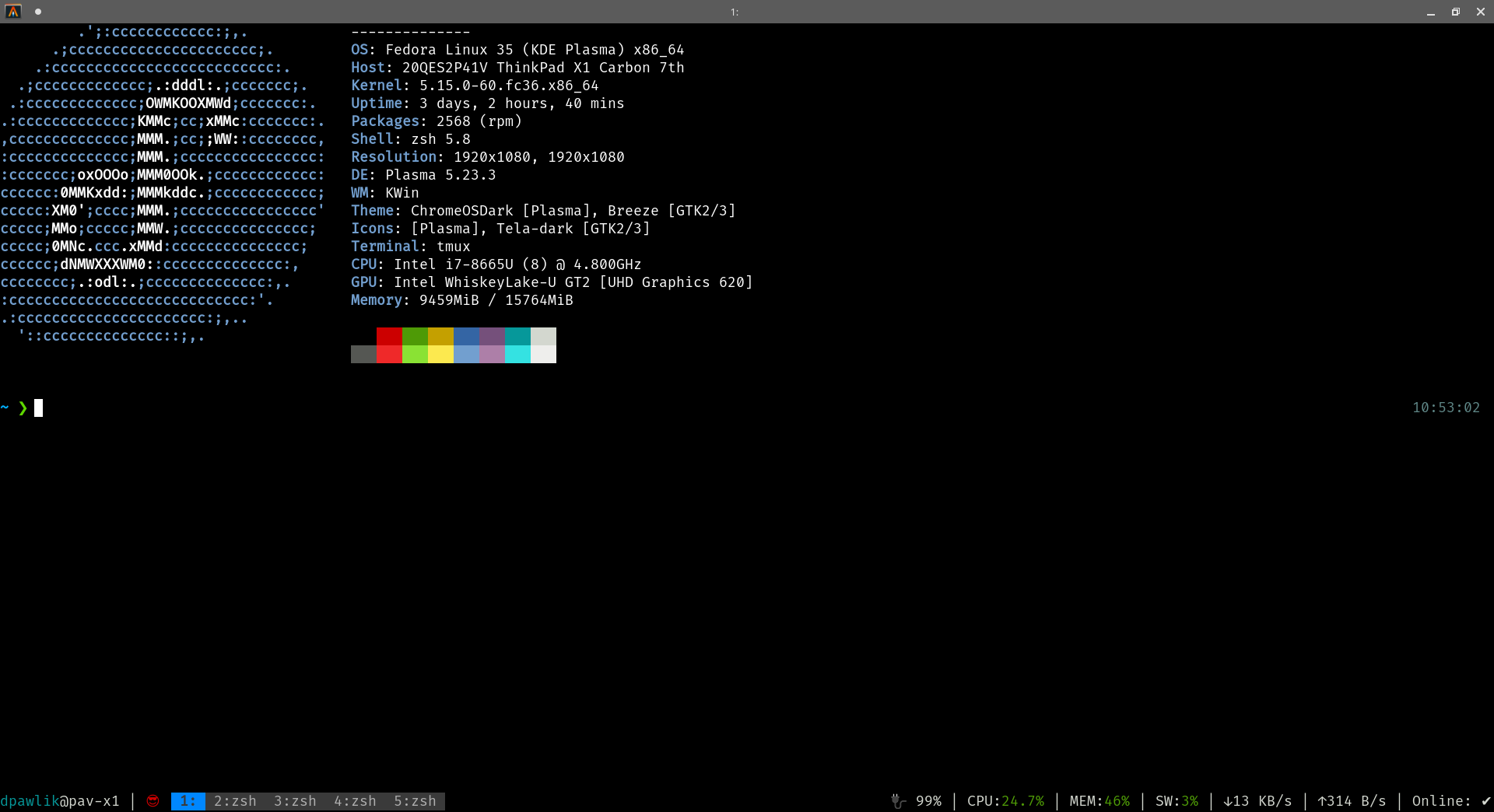 Tmux screenshot multiuser