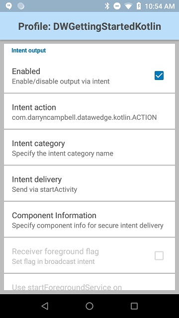 Intent output Kotlin