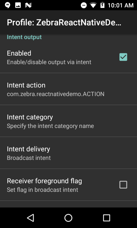 Profile configuration 2