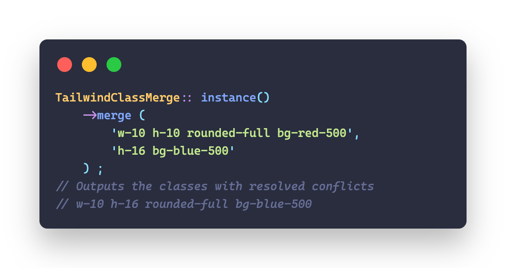 TailwindClassMerge for PHP