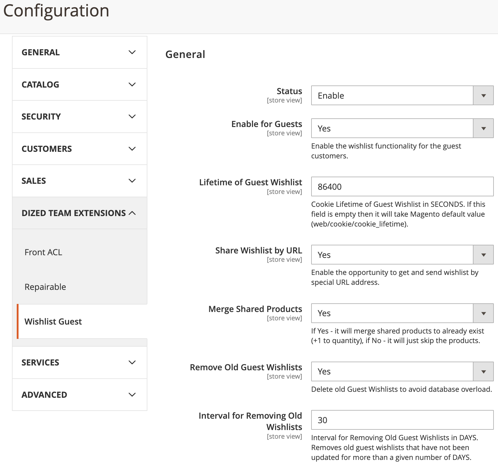 Module Configuration