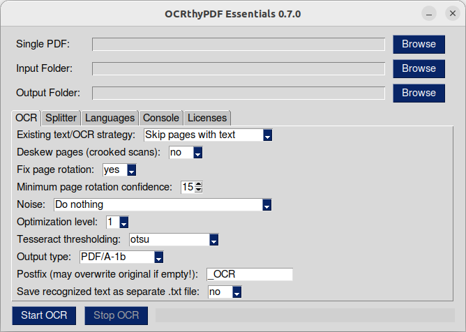 OCRthyPDF GUI