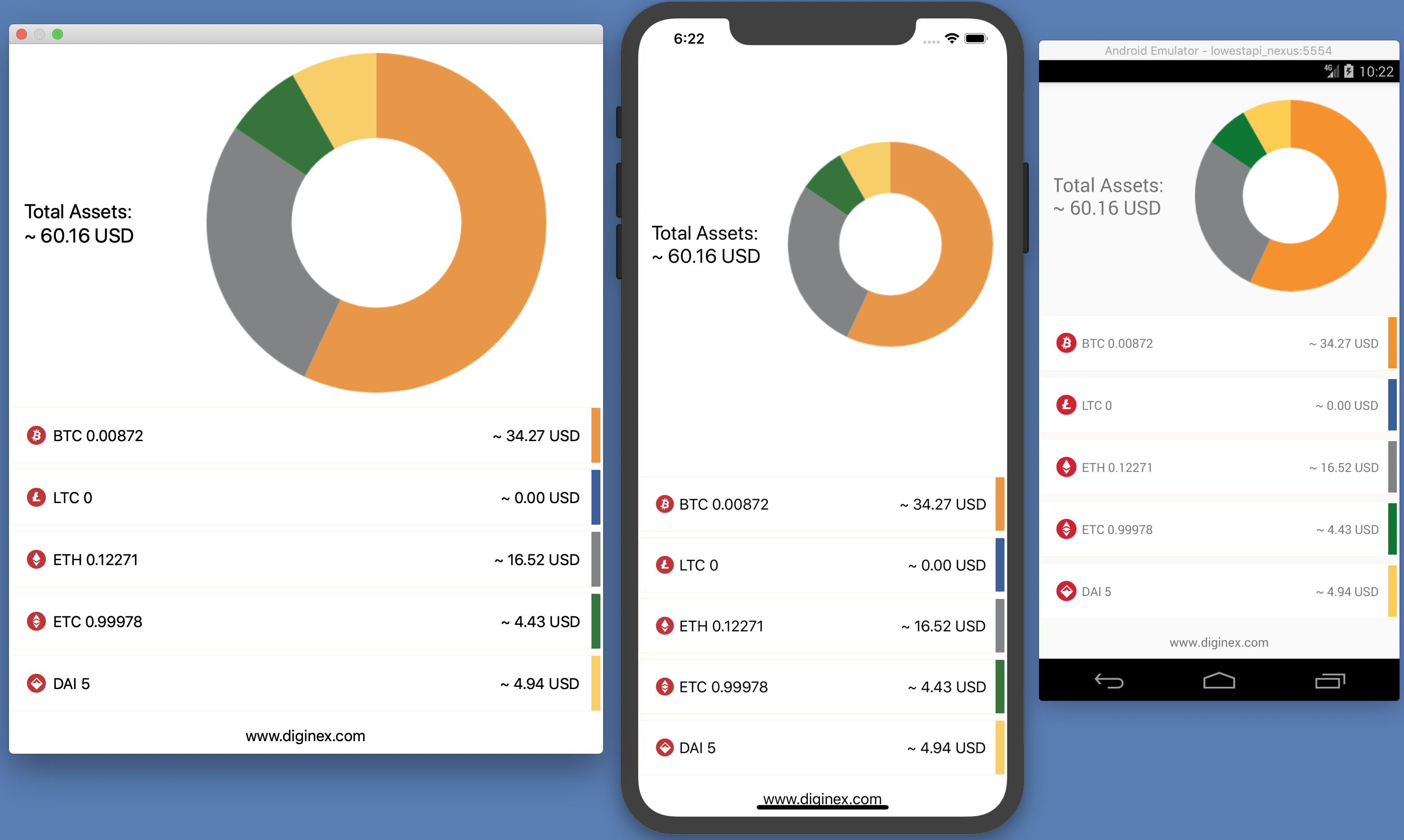 Balances mobile-page screenshot