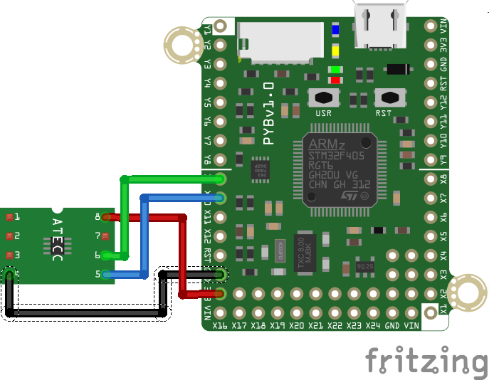 PYBOARD plus ATECCX08A