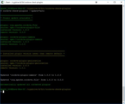 CLI screenshot