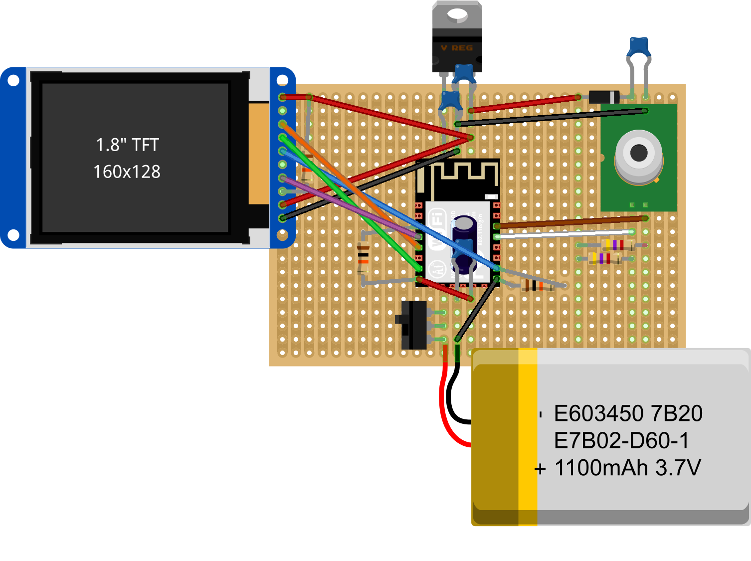 Termika Fotilo schema using an ESP8266