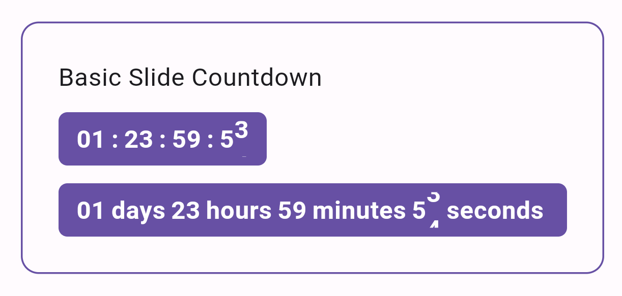 basic slidecountdown