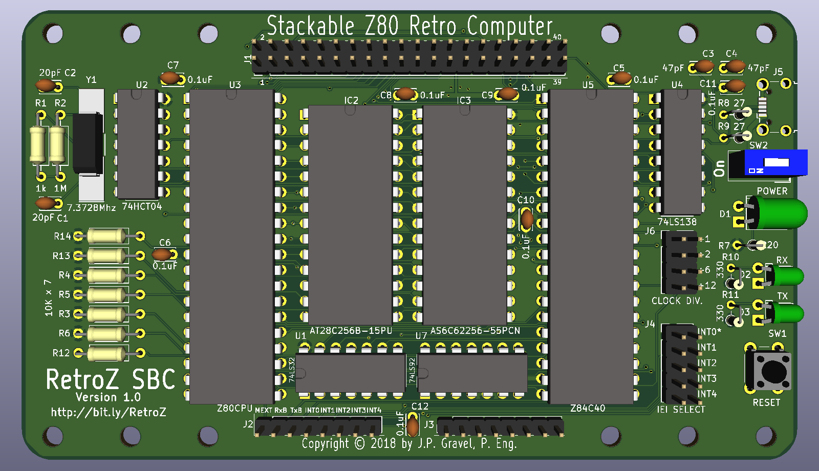 RetroZ SBC for S80 Architecture