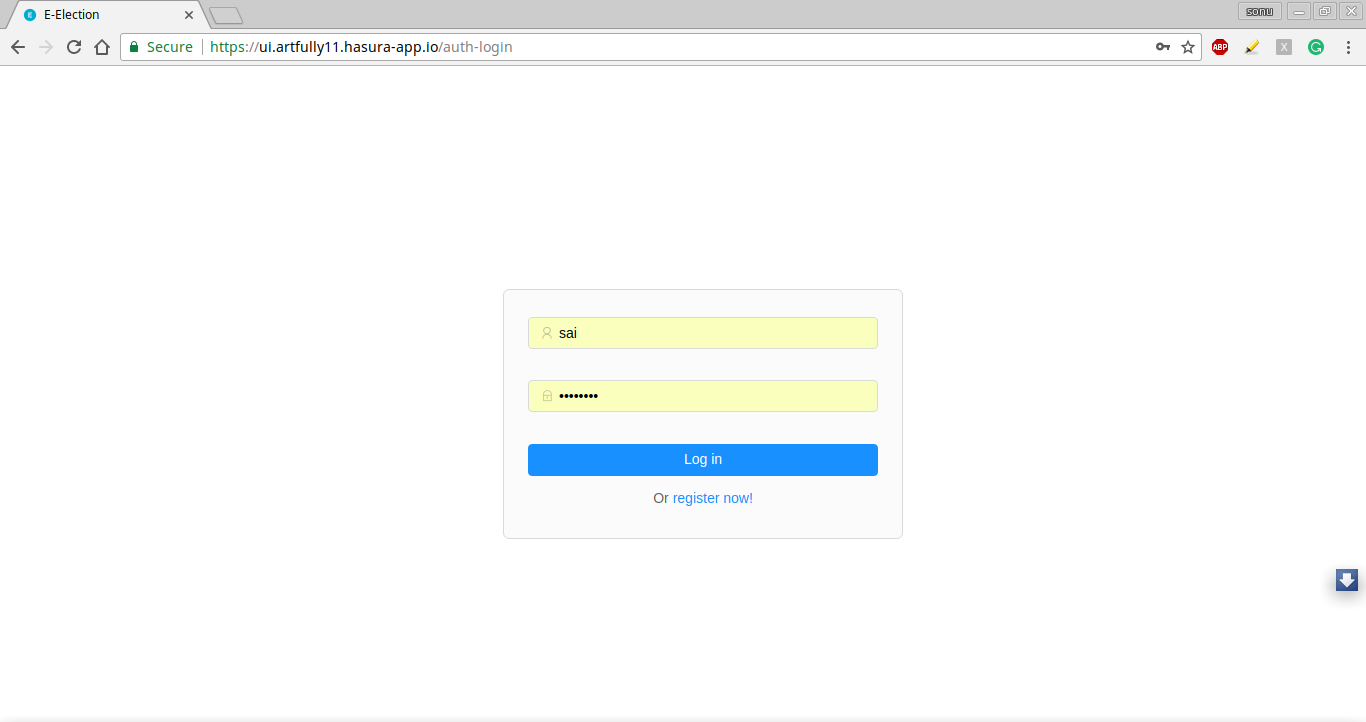 Login Page