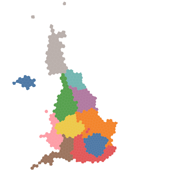 Voronoi-based map