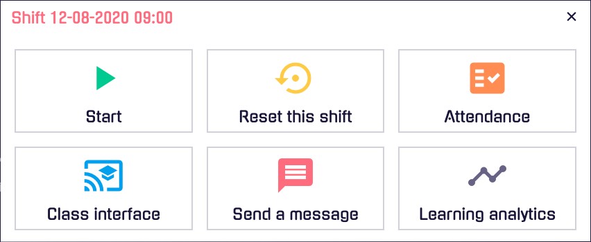 Shift dialog