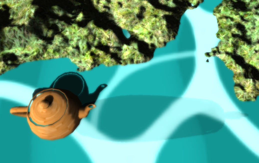 Screenshot of Teapot with two shadows