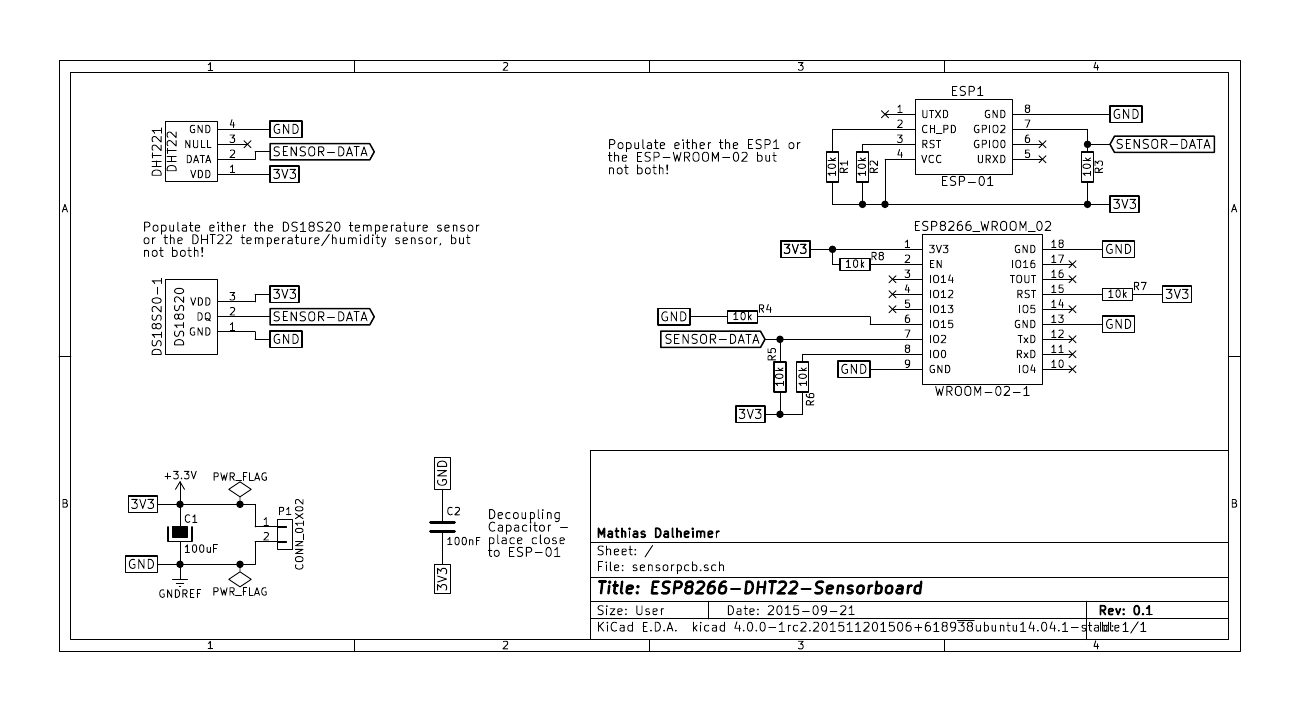 Sensorboard schematic