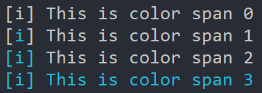 Different Color Span