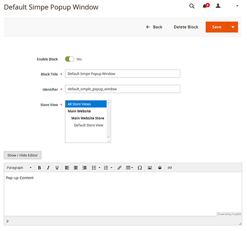 Magento2 Simple Popup Window