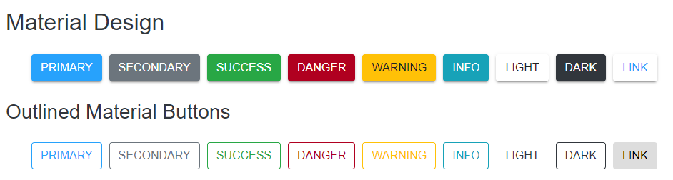 Material Design Buttons