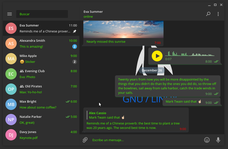 GNU Linux Theme Gray2 